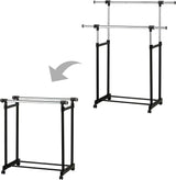 Leostar Double Garment Rack with Extendable Pipes CD - 1265 132*42*92 CM - Al Kabayel Discount CentreLeostar Double Garment Rack with Extendable Pipes CD - 1265 132*42*92 CMHome Décor AccentsLEOSTARAl Kabayel Discount Centre