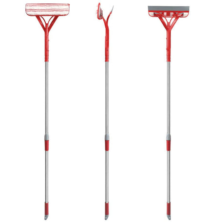 Liao Extendable Window Squeegee Cleaner with Metal Handle 26–100cm Red - Al Kabayel Discount CentreLiao Extendable Window Squeegee Cleaner with Metal Handle 26–100cm RedCleaning SuppliesLIAOAl Kabayel Discount Centre