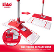 Liao Microfiber Flat Floor Mop with Sturdy Handle 84cm Red & Grey - Al Kabayel Discount CentreLiao Microfiber Flat Floor Mop with Sturdy Handle 84cm Red & GreyCleaning SuppliesLIAOAl Kabayel Discount Centre