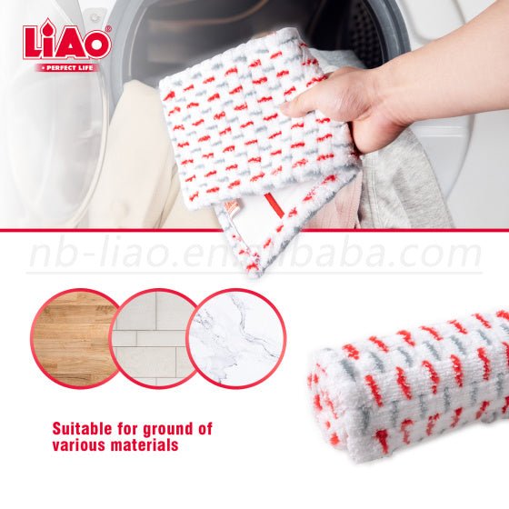 Liao Microfiber Flat Floor Mop with Sturdy Handle 84cm Red & Grey - Al Kabayel Discount CentreLiao Microfiber Flat Floor Mop with Sturdy Handle 84cm Red & GreyCleaning SuppliesLIAOAl Kabayel Discount Centre
