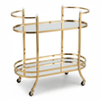 Life Smile 2-Tier Gold Metal & Glass Serving Trolley | Oval Cart with Wheels | 87×75×37 cm | Multi-Purpose Hospitality & Home Décor Trolley | - Al Kabayel Discount CentreLife Smile 2-Tier Gold Metal & Glass Serving Trolley | Oval Cart with Wheels | 87×75×37 cm | Multi-Purpose Hospitality & Home Décor Trolley |Organizers & AccessoriesLIFE SMILEAl Kabayel Discount Centre