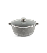 Life Smile 24cm Oven-Safe Granite Coating Cooking Pot with Glass Lid Beige/Black/Gray - Al Kabayel Discount CentreLife Smile 24cm Oven-Safe Granite Coating Cooking Pot with Glass Lid Beige/Black/GrayCasserolesLIFE SMILEAl Kabayel Discount Centre