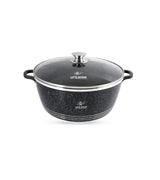 Life Smile 32cm Oven-Safe Granite Coating Cooking Pot with Glass Lid Beige/Black - Al Kabayel Discount CentreLife Smile 32cm Oven-Safe Granite Coating Cooking Pot with Glass Lid Beige/BlackCasserolesLIFE SMILEAl Kabayel Discount Centre