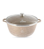 Life Smile 40cm Oven-Safe Granite Coating Cooking Pot with Glass Lid Beige/Black - Al Kabayel Discount CentreLife Smile 40cm Oven-Safe Granite Coating Cooking Pot with Glass Lid Beige/BlackCasserolesLIFE SMILEAl Kabayel Discount Centre