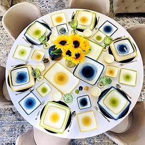 LIFE SMILE Dinner Set, 30 Pieces Porcelain Dinner Set Microwave Safe Tableware Set | Dishwasher Safe dinner serving set for 6 (Design - 1) - Al Kabayel Discount CentreLIFE SMILE Dinner Set, 30 Pieces Porcelain Dinner Set Microwave Safe Tableware Set | Dishwasher Safe dinner serving set for 6 (Design - 1)Dinnerware SetsLIFE SMILEAl Kabayel Discount Centre