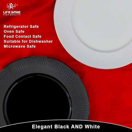 LIFE SMILE Dinner Set, 30 Pieces Porcelain Dinner Set Microwave Safe Tableware Set | Dishwasher Safe dinner serving set for 6 (Design - 7) - Al Kabayel Discount CentreLIFE SMILE Dinner Set, 30 Pieces Porcelain Dinner Set Microwave Safe Tableware Set | Dishwasher Safe dinner serving set for 6 (Design - 7)Dinnerware SetsLIFE SMILEAl Kabayel Discount Centre