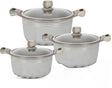 LIFE SMILE Elbrus Series 6pcs Granite Coating Cookware Set, Soup Pot with Lid - 16cm, 20cm, 24cm - Al Kabayel Discount CentreLIFE SMILE Elbrus Series 6pcs Granite Coating Cookware Set, Soup Pot with Lid - 16cm, 20cm, 24cmCookware SetLIFE SMILEAl Kabayel Discount Centre