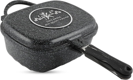 LIFE SMILE Granite Coating Double Grill Pan 30cm, Scrach Proof - Al Kabayel Discount CentreLIFE SMILE Granite Coating Double Grill Pan 30cm, Scrach ProofFrying Pans & SkilletsLIFE SMILEAl Kabayel Discount Centre