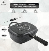 LIFE SMILE Granite Coating Double Grill Pan 30cm, Scrach Proof - Al Kabayel Discount CentreLIFE SMILE Granite Coating Double Grill Pan 30cm, Scrach ProofFrying Pans & SkilletsLIFE SMILEAl Kabayel Discount Centre