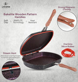 LIFE SMILE Granite Coating Double Grill Pan 32cm, Scrach Proof - Al Kabayel Discount CentreLIFE SMILE Granite Coating Double Grill Pan 32cm, Scrach ProofFrying Pans & SkilletsLIFE SMILEAl Kabayel Discount Centre