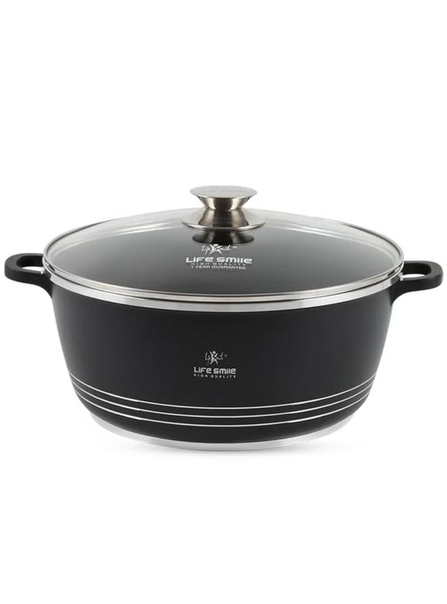 LIFE SMILE Shallow Pot Casserole 36cm, 7.8L - Al Kabayel Discount CentreLIFE SMILE Shallow Pot Casserole 36cm, 7.8LCasseroles & Stock PotsLIFE SMILEAl Kabayel Discount Centre