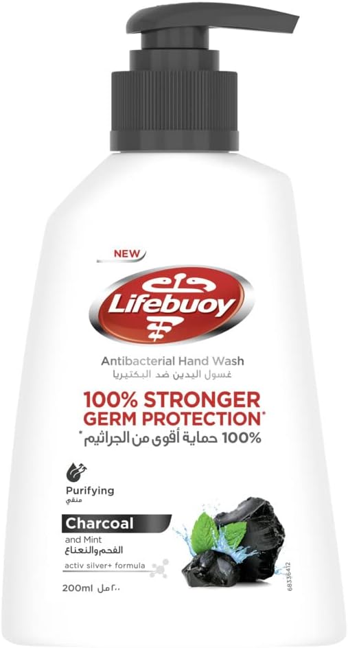 Lifebuoy Anti Bacterial Charcoal & Mint Hand Wash, 200 ML - Al Kabayel Discount CentreLifebuoy Anti Bacterial Charcoal & Mint Hand Wash, 200 MLHandwashLIFEBUOYAl Kabayel Discount Centre