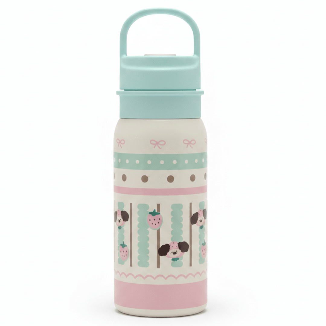 Light Blue & Cream Stylish Metal Water Bottle with Elegant Design – 500 ml - Al Kabayel Discount CentreLight Blue & Cream Stylish Metal Water Bottle with Elegant Design – 500 mlWater BottlesAKDCAl Kabayel Discount Centre