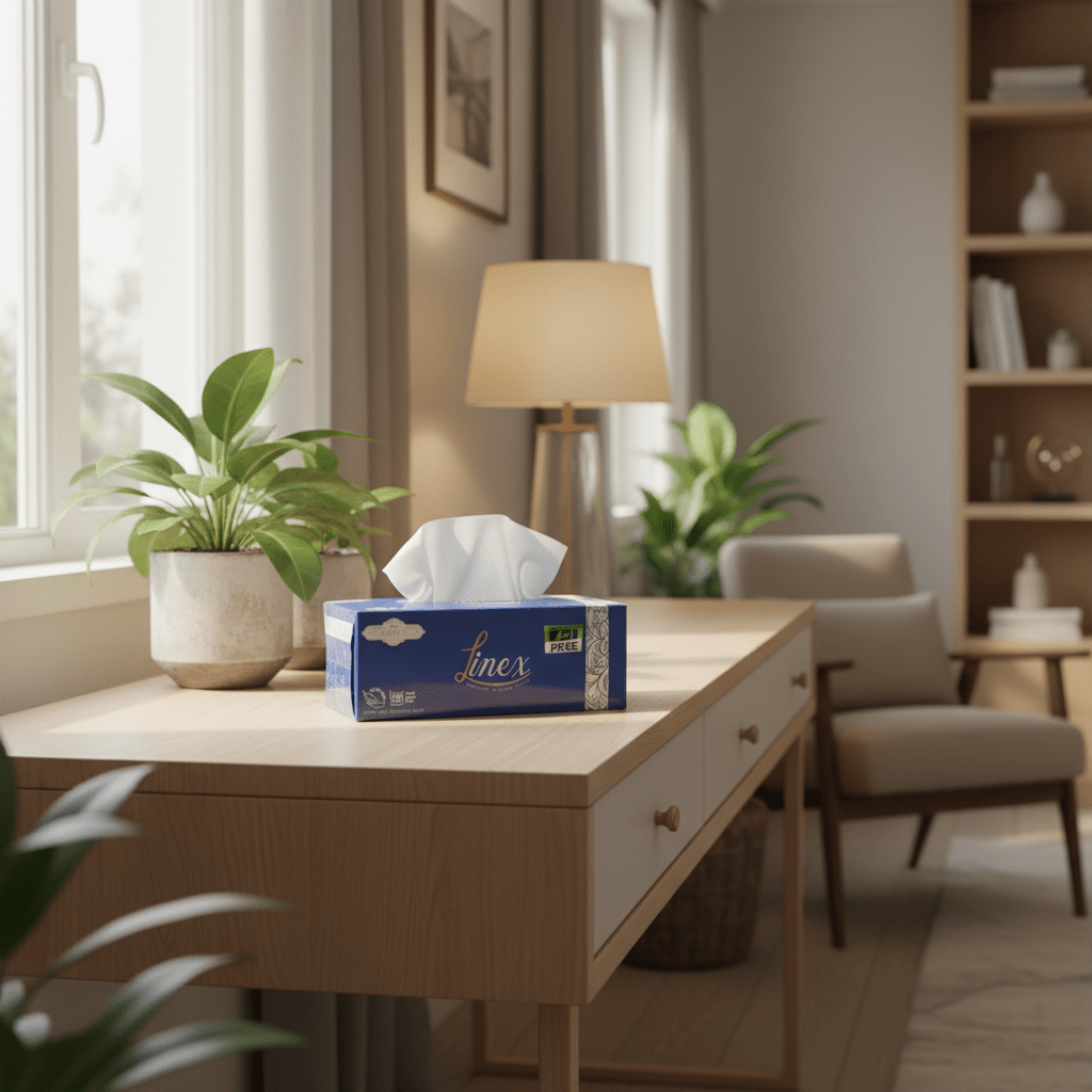 Linex Everyday Facial Tissue Box – 130 Sheets, 2 Ply, Pack of 5 - Al Kabayel Discount CentreLinex Everyday Facial Tissue Box – 130 Sheets, 2 Ply, Pack of 5Tissues & NapkinsLINEXAl Kabayel Discount Centre