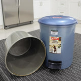 LIONSTAR 10 Litre Pedal Dustbin – Blue Plastic Bin with Inner Container, Easy Waste Disposal for Home & Office - Al Kabayel Discount CentreLIONSTAR 10 Litre Pedal Dustbin – Blue Plastic Bin with Inner Container, Easy Waste Disposal for Home & OfficeTrash CanLIONSTARAl Kabayel Discount Centre