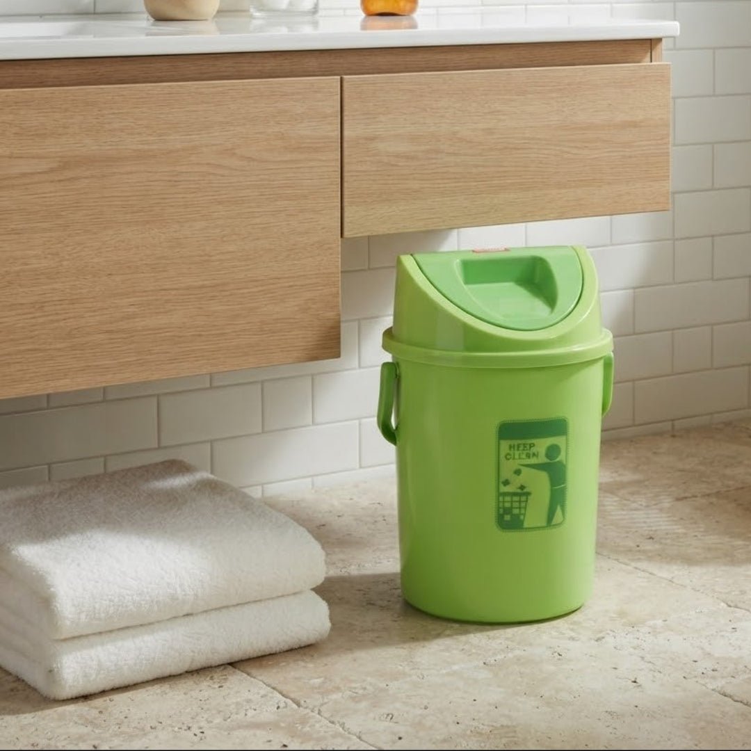 Lionstar Lime Green Plastic Swing Lid Dust Bin - 30×20cm - Al Kabayel Discount CentreLionstar Lime Green Plastic Swing Lid Dust Bin - 30×20cmOrganizers & AccessoriesLIONSTARAl Kabayel Discount Centre