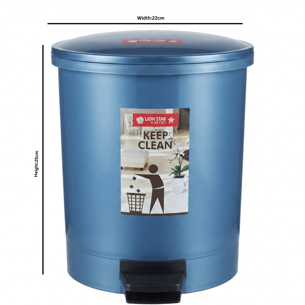 LionStar Navy Blue Plastic Pedal Dustbin - 25×22cm - Al Kabayel Discount CentreLionStar Navy Blue Plastic Pedal Dustbin - 25×22cmOrganizers & AccessoriesLIONSTARAl Kabayel Discount Centre