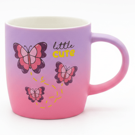Little Cute Butterfly Ceramic Mug — Purple & Pink Ombre | 350ml - Al Kabayel Discount CentreLittle Cute Butterfly Ceramic Mug — Purple & Pink Ombre | 350mlMugsAKDCAl Kabayel Discount Centre
