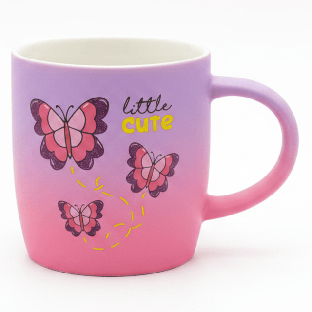 Little Cute Butterfly Ceramic Mug — Purple & Pink Ombre | 350ml - Al Kabayel Discount CentreLittle Cute Butterfly Ceramic Mug — Purple & Pink Ombre | 350mlMugsAKDCAl Kabayel Discount Centre