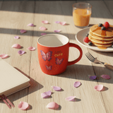 Little Cute Butterfly Red Ceramic Mug – 350ml | Charming Gift Mug for Coffee & Tea Lovers - Al Kabayel Discount CentreLittle Cute Butterfly Red Ceramic Mug – 350ml | Charming Gift Mug for Coffee & Tea LoversMugsAKDCAl Kabayel Discount Centre