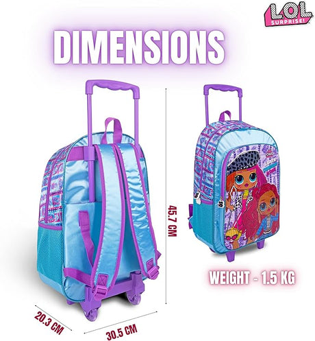 LOL Surprise OMG 3 - in - 1 School Set Inccludes 18" Trolley Bag, Lunch Bag, Pencil Case - Al Kabayel Discount CentreLOL Surprise OMG 3 - in - 1 School Set Inccludes 18" Trolley Bag, Lunch Bag, Pencil CaseSchool BagsLOL SURPRISEAl Kabayel Discount Centre