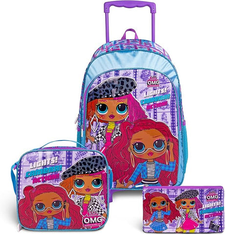LOL Surprise OMG 3 - in - 1 School Set Inccludes 18" Trolley Bag, Lunch Bag, Pencil Case - Al Kabayel Discount CentreLOL Surprise OMG 3 - in - 1 School Set Inccludes 18" Trolley Bag, Lunch Bag, Pencil CaseSchool BagsLOL SURPRISEAl Kabayel Discount Centre