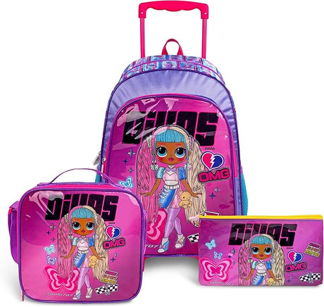 LOL Surprise OMG Divas 3 - in - 1 School Set Inccludes 18" Trolley Bag, Lunch Bag, Pencil Case - Al Kabayel Discount CentreLOL Surprise OMG Divas 3 - in - 1 School Set Inccludes 18" Trolley Bag, Lunch Bag, Pencil CaseSchool BagsLOL SURPRISEAl Kabayel Discount Centre