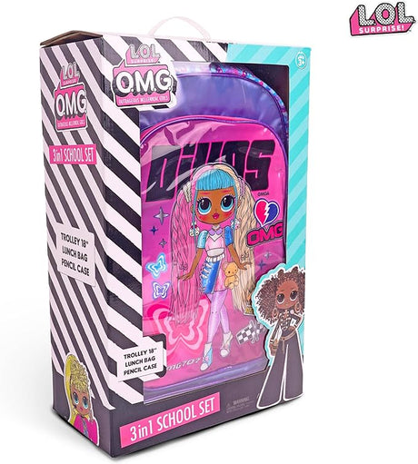 LOL Surprise OMG Divas 3 - in - 1 School Set Inccludes 18" Trolley Bag, Lunch Bag, Pencil Case - Al Kabayel Discount CentreLOL Surprise OMG Divas 3 - in - 1 School Set Inccludes 18" Trolley Bag, Lunch Bag, Pencil CaseSchool BagsLOL SURPRISEAl Kabayel Discount Centre