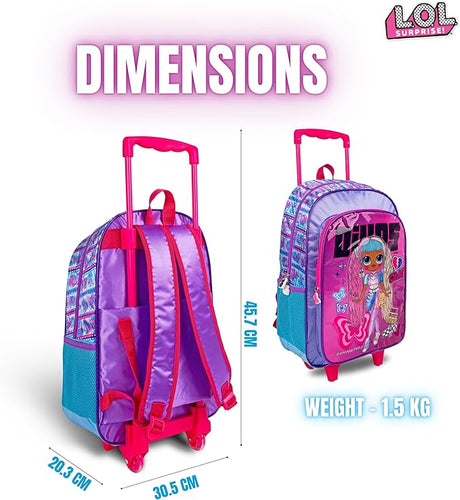 LOL Surprise OMG Divas 3 - in - 1 School Set Inccludes 18" Trolley Bag, Lunch Bag, Pencil Case - Al Kabayel Discount CentreLOL Surprise OMG Divas 3 - in - 1 School Set Inccludes 18" Trolley Bag, Lunch Bag, Pencil CaseSchool BagsLOL SURPRISEAl Kabayel Discount Centre