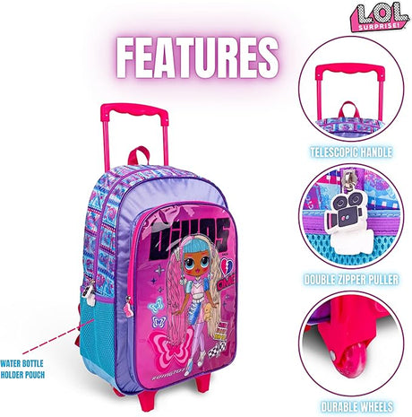 LOL Surprise OMG Divas 3 - in - 1 School Set Inccludes 18" Trolley Bag, Lunch Bag, Pencil Case - Al Kabayel Discount CentreLOL Surprise OMG Divas 3 - in - 1 School Set Inccludes 18" Trolley Bag, Lunch Bag, Pencil CaseSchool BagsLOL SURPRISEAl Kabayel Discount Centre