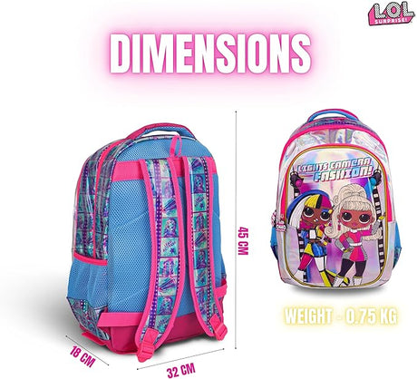 LOL Surprise OMG - Lights Camera Fashion School Bag 18" - BP132 - Al Kabayel Discount CentreLOL Surprise OMG - Lights Camera Fashion School Bag 18" - BP132School BagsLOL SURPRISEAl Kabayel Discount Centre