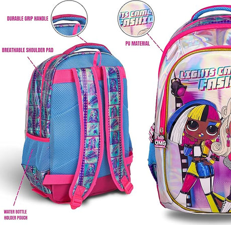 LOL Surprise OMG - Lights Camera Fashion School Bag 18" - BP132 - Al Kabayel Discount CentreLOL Surprise OMG - Lights Camera Fashion School Bag 18" - BP132School BagsLOL SURPRISEAl Kabayel Discount Centre