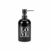 LOVE Ceramic & Plastic Liquid Soap Dispenser – 400m -Black / White - Al Kabayel Discount CentreLOVE Ceramic & Plastic Liquid Soap Dispenser – 400m -Black / WhiteHolders & DispensersAKDCAl Kabayel Discount Centre