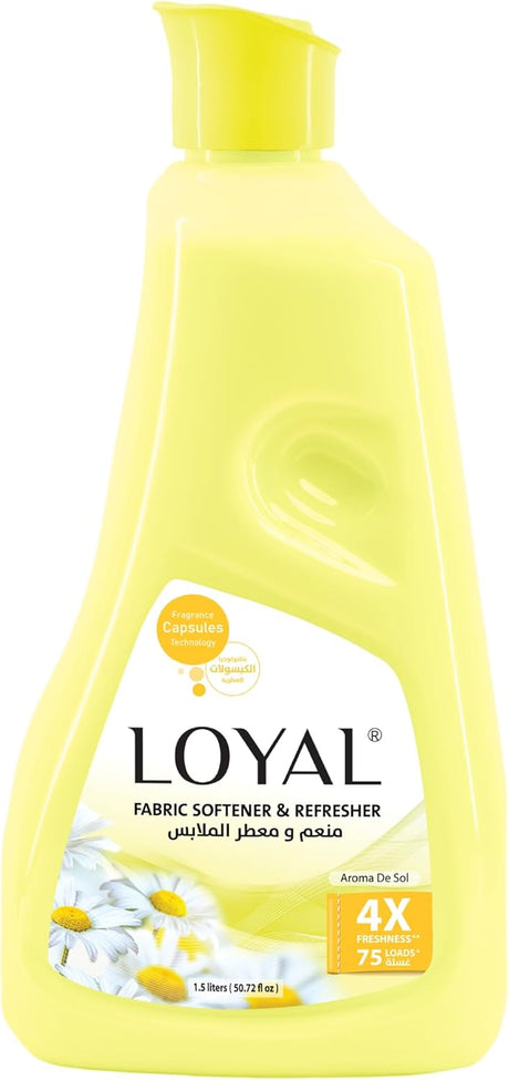 Loyal Aroma De Sol Fabric Softener & Refresher 1.5L, 4X Freahness, 75 Loads - Al Kabayel Discount CentreLoyal Aroma De Sol Fabric Softener & Refresher 1.5L, 4X Freahness, 75 LoadsLaundry CareLOYALAl Kabayel Discount Centre