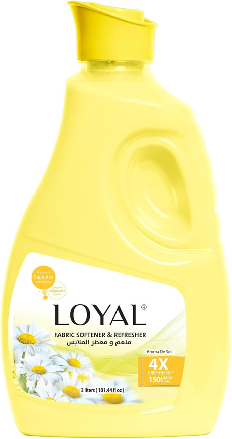 Loyal Aroma De Sol Fabric Softener & Refresher 3L, 4X Freahness, 150 Loads - Al Kabayel Discount CentreLoyal Aroma De Sol Fabric Softener & Refresher 3L, 4X Freahness, 150 LoadsLaundry CareLOYALAl Kabayel Discount Centre