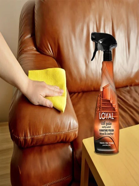 Loyal Furniture Polish Wood & Leather 500ml, Protection - Clean - Brightness - Al Kabayel Discount CentreLoyal Furniture Polish Wood & Leather 500ml, Protection - Clean - BrightnessHousehold CleaningLOYALAl Kabayel Discount Centre