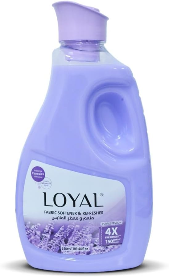 Loyal Purple Passion Fabric Softener & Refresher 3L, 4X Freahness, 150 Loads - Al Kabayel Discount CentreLoyal Purple Passion Fabric Softener & Refresher 3L, 4X Freahness, 150 LoadsLaundry CareLOYALAl Kabayel Discount Centre