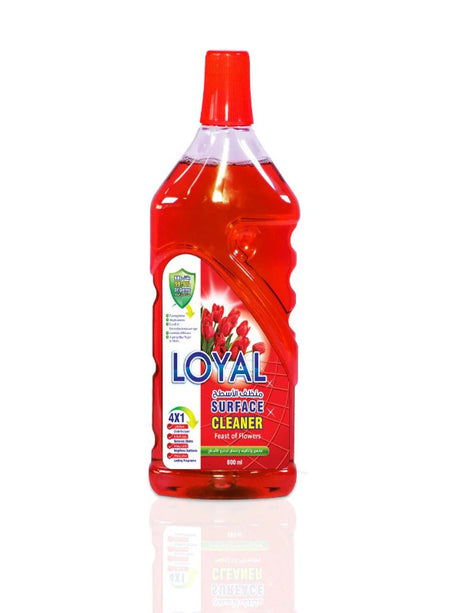Loyal Surface Cleaner 800ml - Feast of Flowers, Disinfectant, Removes Stain, Brightens Surfaces, Lasting Fragrance - Al Kabayel Discount CentreLoyal Surface Cleaner 800ml - Feast of Flowers, Disinfectant, Removes Stain, Brightens Surfaces, Lasting FragranceHousehold CleaningLOYALAl Kabayel Discount Centre