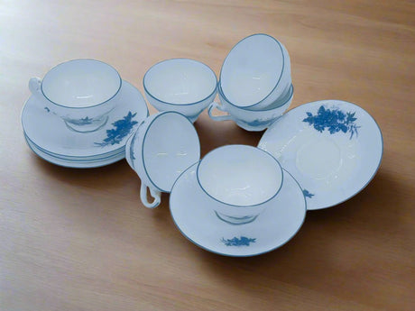 LUHPAR 12pcs Cup and saucer Set 90ml, Blue Floral Design - Al Kabayel Discount CentreLUHPAR 12pcs Cup and saucer Set 90ml, Blue Floral DesignTea SetsLUHPARAl Kabayel Discount Centre