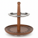 Luhpar 2-Tier Wooden & Stainless Steel Candy Tray - 35×30cm - Al Kabayel Discount CentreLuhpar 2-Tier Wooden & Stainless Steel Candy Tray - 35×30cmServing TraysLUHPARAl Kabayel Discount Centre