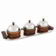 Luhpar 3-Bowl Serving Set on Rectangular Stainless Steel Tray - 56×22×13 cm - Al Kabayel Discount CentreLuhpar 3-Bowl Serving Set on Rectangular Stainless Steel Tray - 56×22×13 cmServing TraysLUHPARAl Kabayel Discount Centre