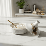 Luhpar Artisan Ceramic Sugar Pot Serving Dish with Bird Design and Lid for Home and Hospitality Use – 15×15 cm - Al Kabayel Discount CentreLuhpar Artisan Ceramic Sugar Pot Serving Dish with Bird Design and Lid for Home and Hospitality Use – 15×15 cmJars & Food SaversLUHPARAl Kabayel Discount Centre