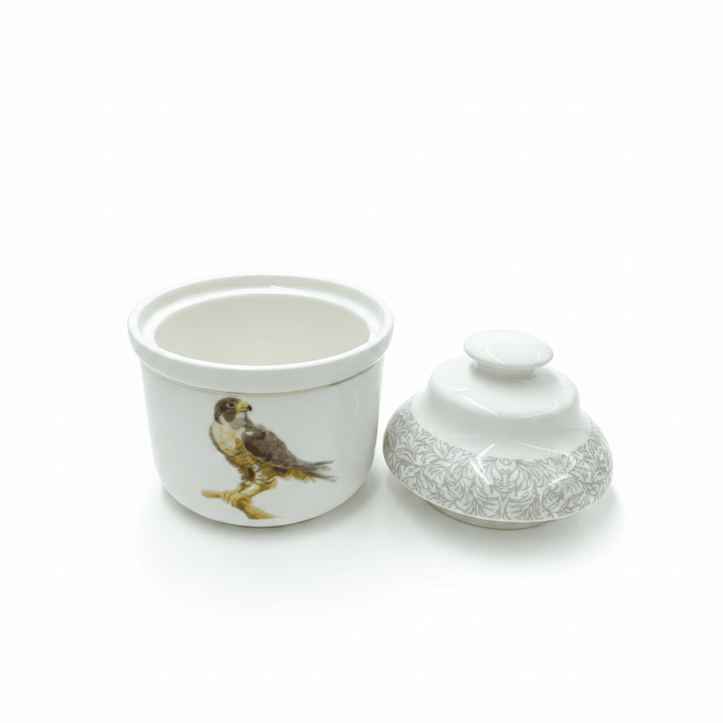 Luhpar Bird - Themed White Ceramic Sugar Container with Lid for Elegant Tabletop Display – 10 cm - Al Kabayel Discount CentreLuhpar Bird - Themed White Ceramic Sugar Container with Lid for Elegant Tabletop Display – 10 cmJars & Food SaversLUHPARAl Kabayel Discount Centre