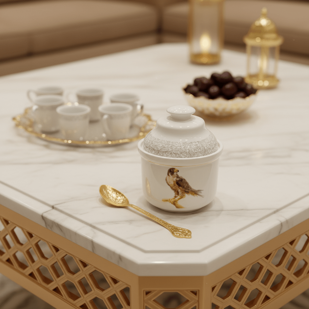 Luhpar Bird - Themed White Ceramic Sugar Container with Lid for Elegant Tabletop Display – 10 cm - Al Kabayel Discount CentreLuhpar Bird - Themed White Ceramic Sugar Container with Lid for Elegant Tabletop Display – 10 cmJars & Food SaversLUHPARAl Kabayel Discount Centre