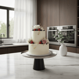 Luhpar Black Wooden Footed Brushed Silver Stainless Steel Cake Stand - 11×21 cm - Al Kabayel Discount CentreLuhpar Black Wooden Footed Brushed Silver Stainless Steel Cake Stand - 11×21 cmServing TraysLUHPARAl Kabayel Discount Centre