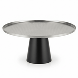 Luhpar Black Wooden Footed Brushed Silver Stainless Steel Cake Stand - 15×30 cm - Al Kabayel Discount CentreLuhpar Black Wooden Footed Brushed Silver Stainless Steel Cake Stand - 15×30 cmServing TraysLUHPARAl Kabayel Discount Centre