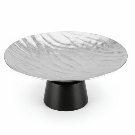 Luhpar Black Wooden Footed Wave Textured Aluminum Candy Tray - 12×25 cm - Al Kabayel Discount CentreLuhpar Black Wooden Footed Wave Textured Aluminum Candy Tray - 12×25 cmServing TraysLUHPARAl Kabayel Discount Centre