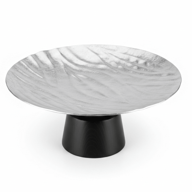 Luhpar Black Wooden Footed Wave Textured Aluminum Candy Tray - 12×25 cm - Al Kabayel Discount CentreLuhpar Black Wooden Footed Wave Textured Aluminum Candy Tray - 12×25 cmServing TraysLUHPARAl Kabayel Discount Centre