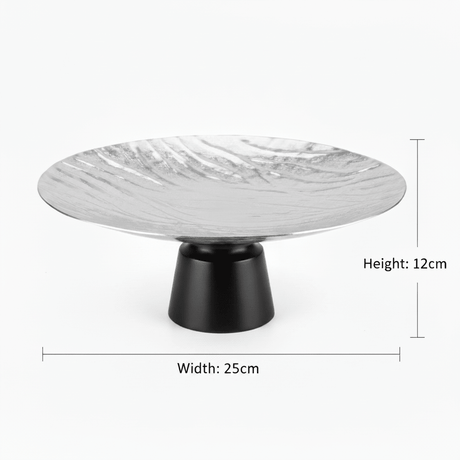 Luhpar Black Wooden Footed Wave Textured Aluminum Candy Tray - 12×25 cm - Al Kabayel Discount CentreLuhpar Black Wooden Footed Wave Textured Aluminum Candy Tray - 12×25 cmServing TraysLUHPARAl Kabayel Discount Centre