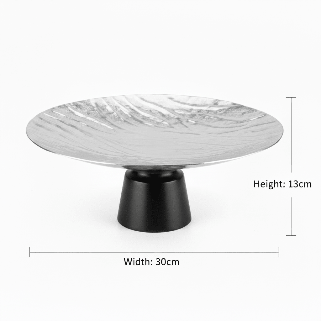 Luhpar Black Wooden Footed Wave Textured Aluminum Candy Tray - 13×30 cm - Al Kabayel Discount CentreLuhpar Black Wooden Footed Wave Textured Aluminum Candy Tray - 13×30 cmServing TraysLUHPARAl Kabayel Discount Centre